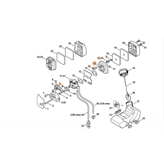 STIHL  Obudowa filtra 4137 140 2802